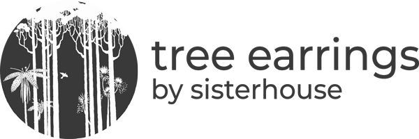 Tree Earrings bird feeders by Sisterhouse
